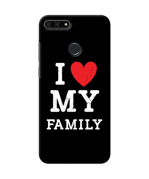 I Love My Family Honor 7a Back Cover