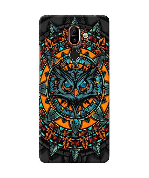 Angry Owl Art Nokia 7 Plus Back Cover