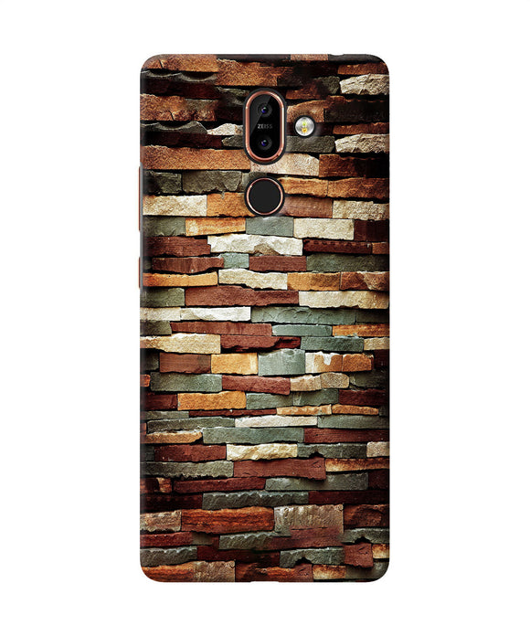 Bricks Pattern Nokia 7 Plus Back Cover