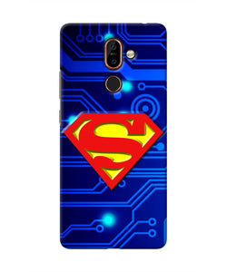 Superman Abstract Nokia 7 Plus Real 4D Back Cover