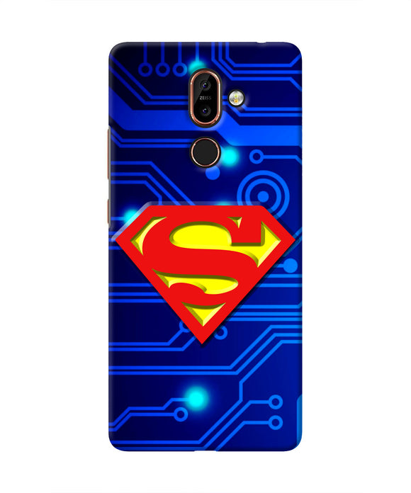 Superman Abstract Nokia 7 Plus Real 4D Back Cover