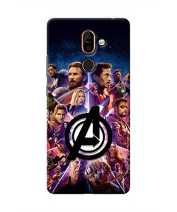 Avengers Superheroes Nokia 7 Plus Real 4D Back Cover