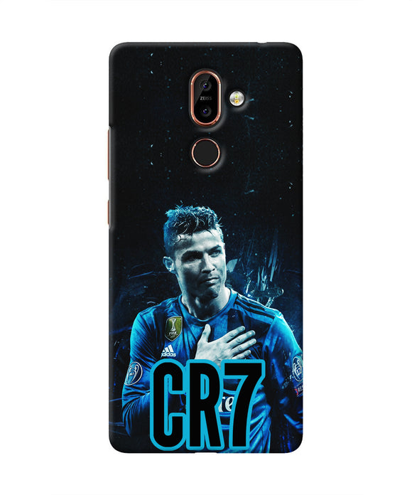 Christiano Ronaldo Blue Nokia 7 Plus Real 4D Back Cover