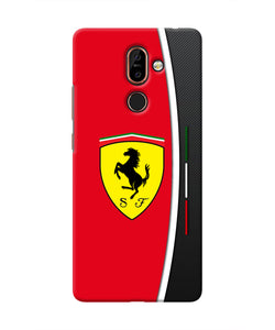 Ferrari Abstract Red Nokia 7 Plus Real 4D Back Cover