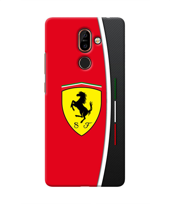 Ferrari Abstract Red Nokia 7 Plus Real 4D Back Cover