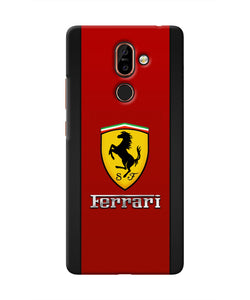 Ferrari Abstract Maroon Nokia 7 Plus Real 4D Back Cover