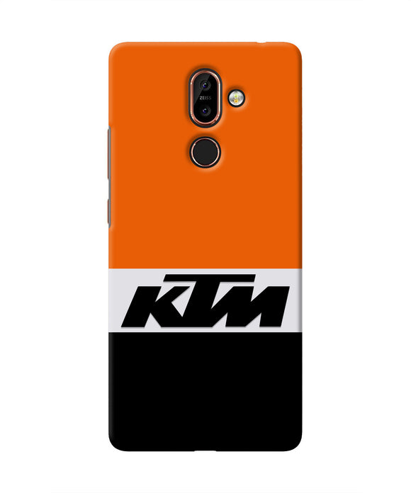 KTM Colorblock Nokia 7 Plus Real 4D Back Cover