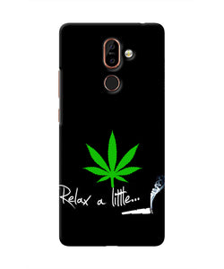 Weed Relax Quote Nokia 7 Plus Real 4D Back Cover