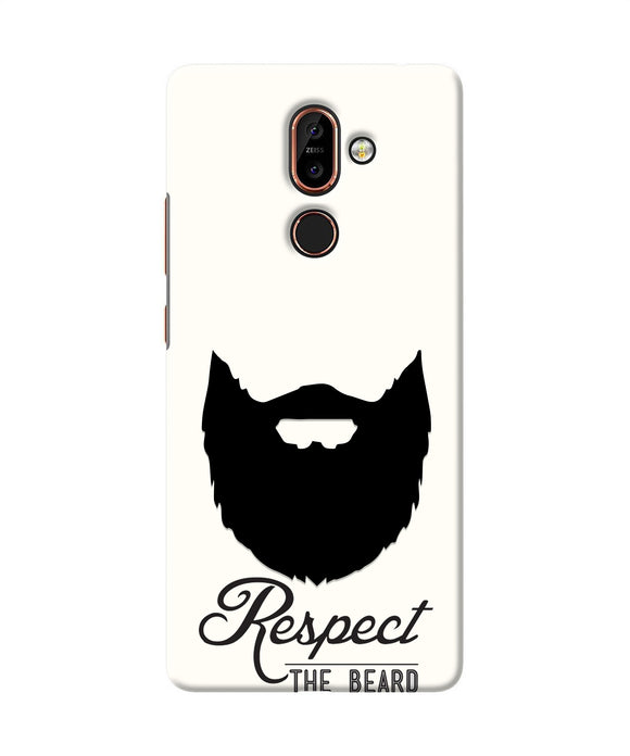 Respect the Beard Nokia 7 Plus Real 4D Back Cover