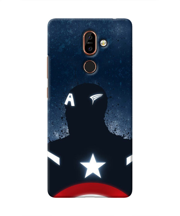 Captain america Shield Nokia 7 Plus Real 4D Back Cover