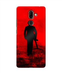 Rocky Bhai with Gun Nokia 7 Plus Real 4D Back Cover
