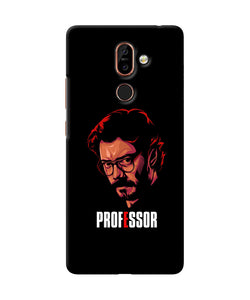 Money Heist Professor Sketch Nokia 7 Plus Back Cover