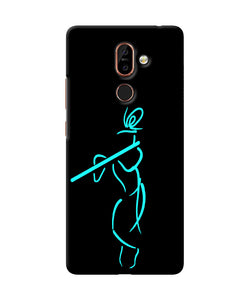 Lord Krishna Sketch Nokia 7 Plus Back Cover