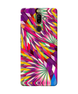 Abstract Colorful Print Nokia 7 Plus Back Cover