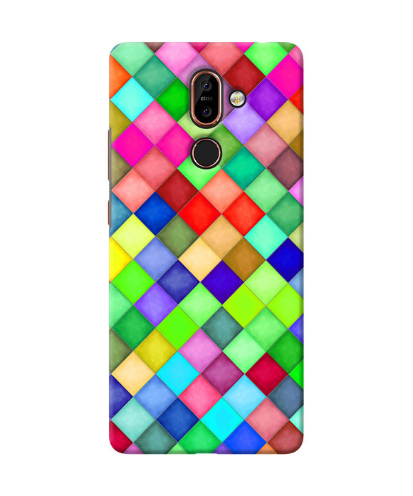 Abstract Colorful Squares Nokia 7 Plus Back Cover