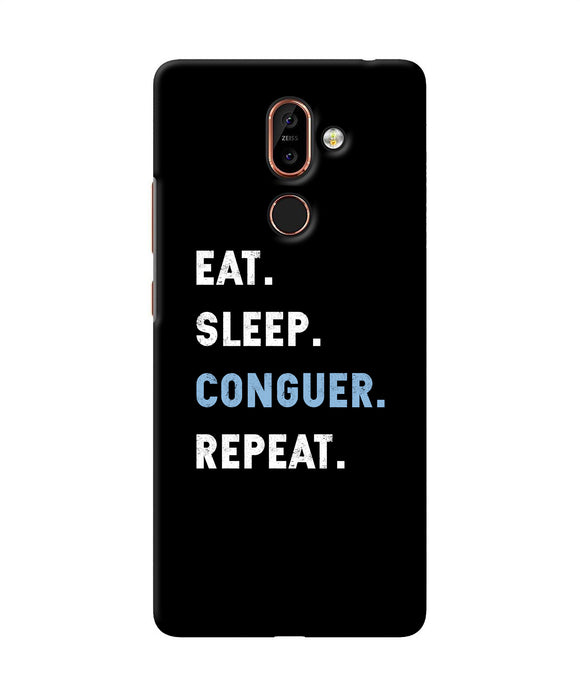 Eat Sleep Quote Nokia 7 Plus Back Cover