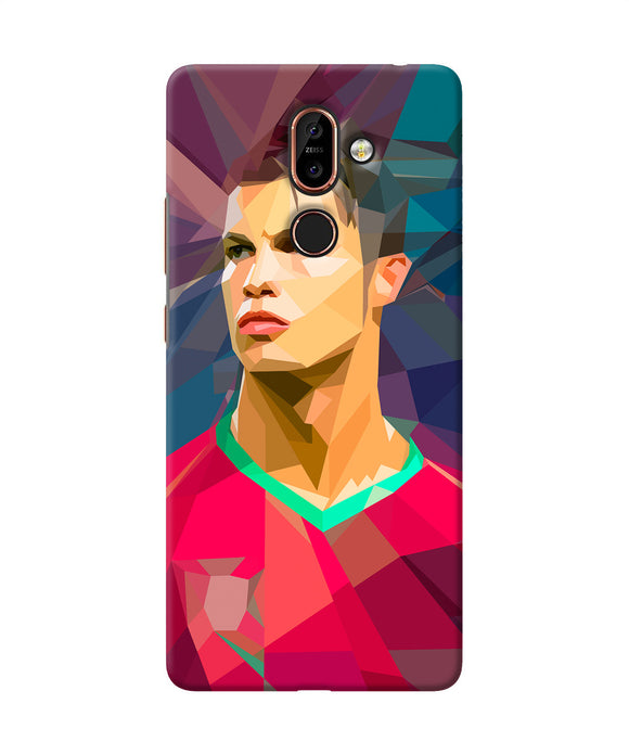 Abstract Ronaldo Nokia 7 Plus Back Cover