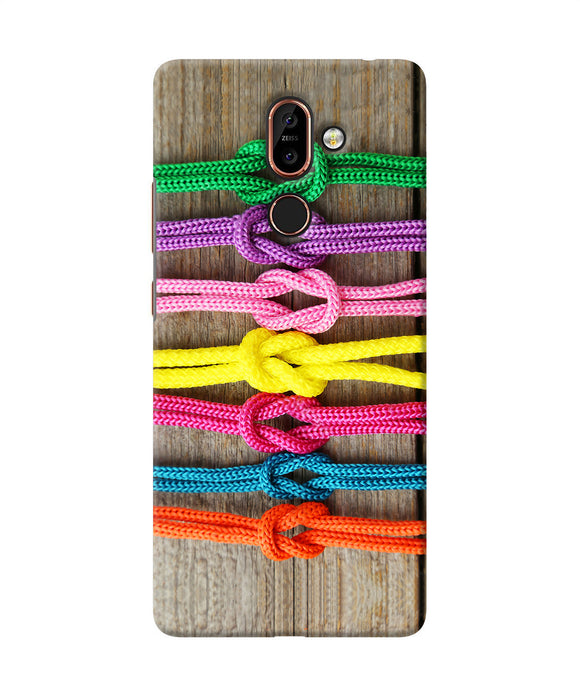 Colorful Shoelace Nokia 7 Plus Back Cover