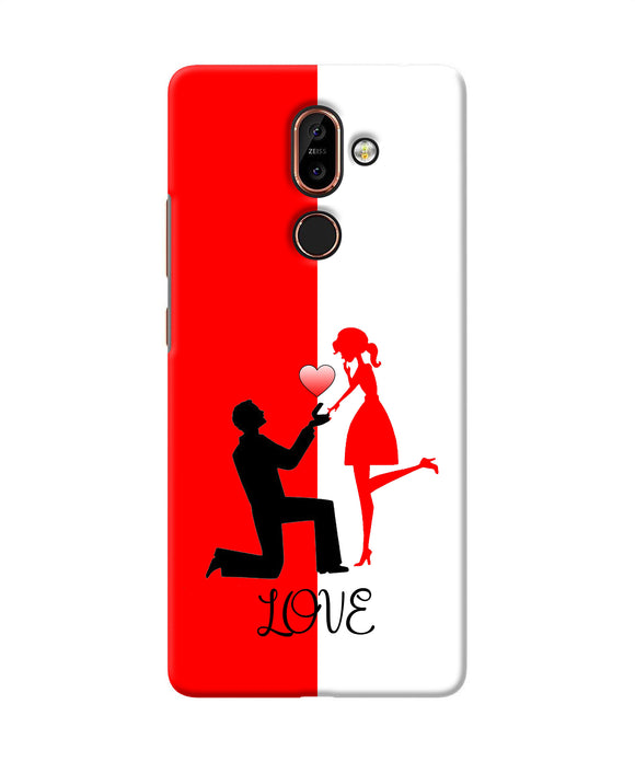 Love Propose Red And White Nokia 7 Plus Back Cover