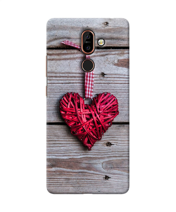 Lace Heart Nokia 7 Plus Back Cover