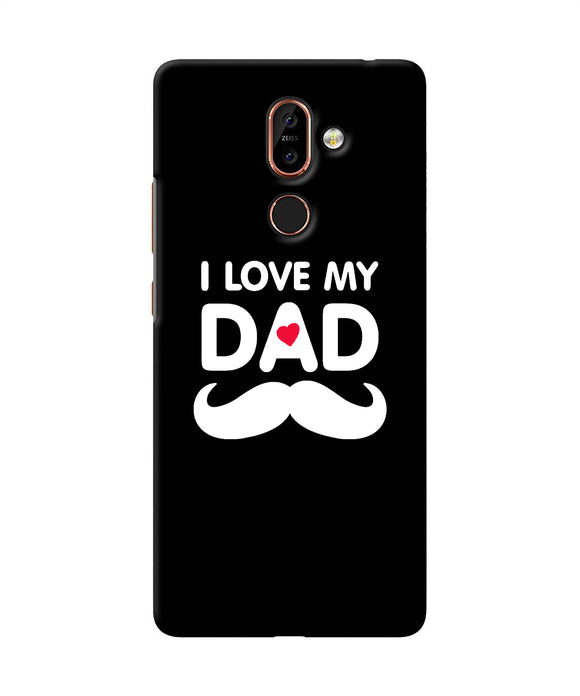 I Love My Dad Mustache Nokia 7 Plus Back Cover