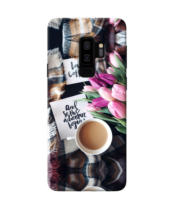 Love Coffee Quotes Samsung S9 Plus Back Cover