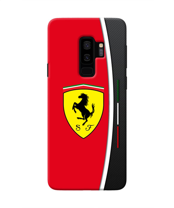 Ferrari Abstract Red Samsung S9 Plus Real 4D Back Cover