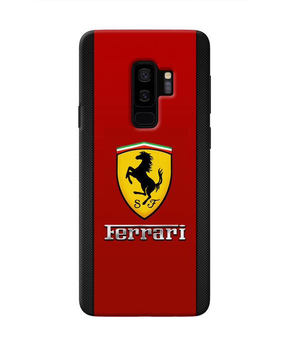 Ferrari Abstract Maroon Samsung S9 Plus Real 4D Back Cover