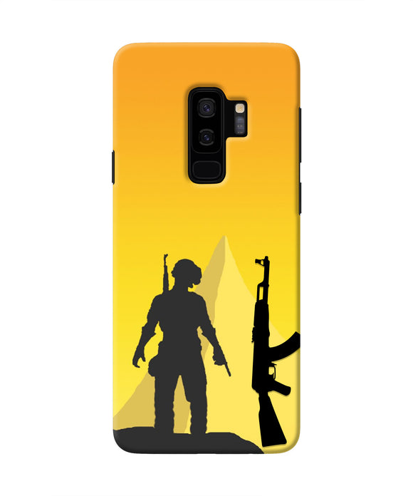 PUBG Silhouette Samsung S9 Plus Real 4D Back Cover
