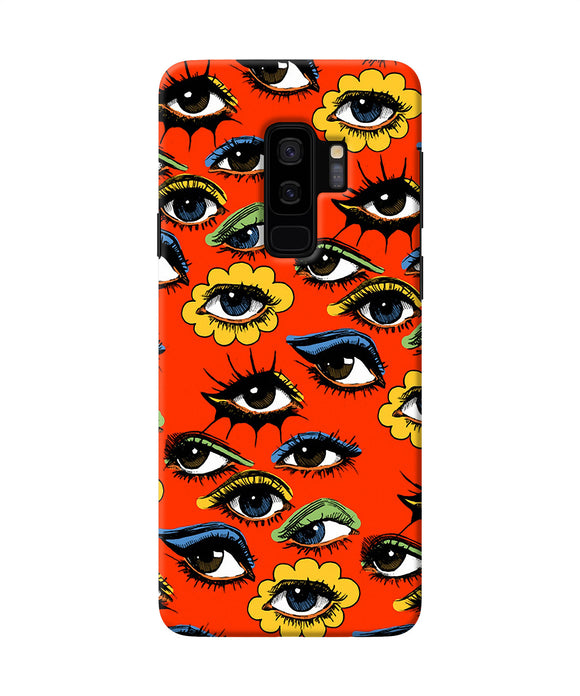 Abstract Eyes Pattern Samsung S9 Plus Back Cover