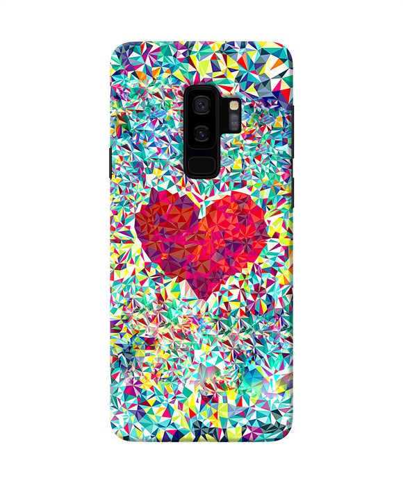 Red Heart Print Samsung S9 Plus Back Cover