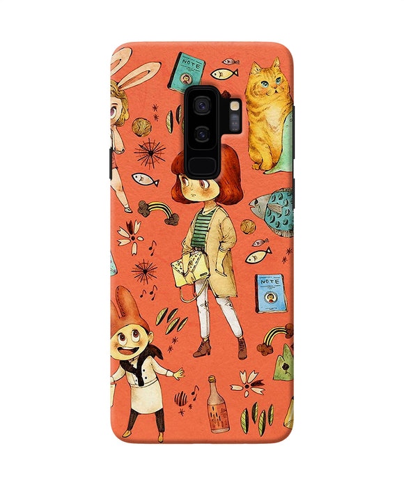 Canvas Little Girl Print Samsung S9 Plus Back Cover