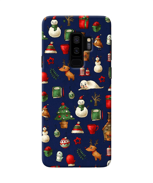 Canvas Christmas Print Samsung S9 Plus Back Cover