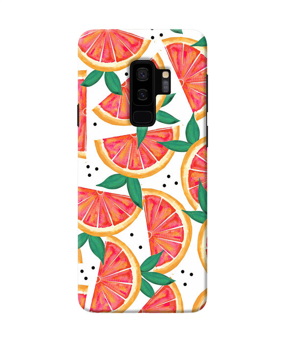 Abstract Orange Print Samsung S9 Plus Back Cover