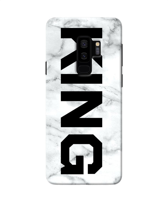 King Marble Text Samsung S9 Plus Back Cover