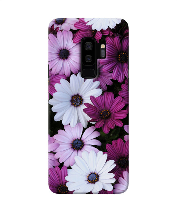 White Violet Flowers Samsung S9 Plus Back Cover