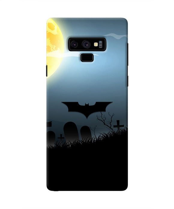 Batman Scary cemetry Samsung Note 9 Real 4D Back Cover