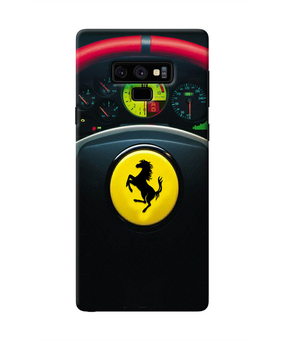 Ferrari Steeriing Wheel Samsung Note 9 Real 4D Back Cover