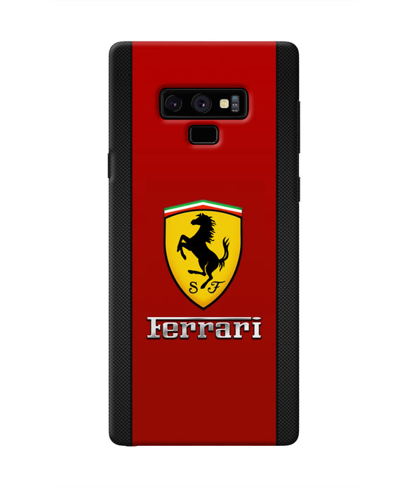 Ferrari Abstract Maroon Samsung Note 9 Real 4D Back Cover