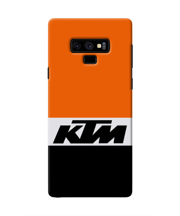 KTM Colorblock Samsung Note 9 Real 4D Back Cover