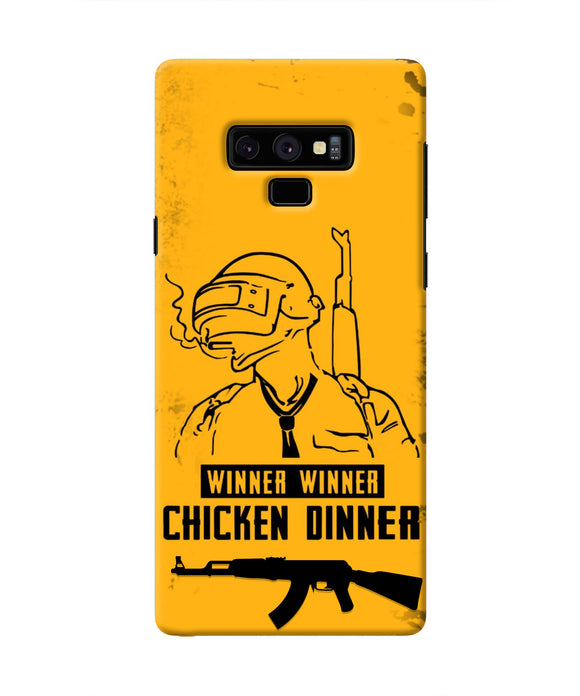 PUBG Chicken Dinner Samsung Note 9 Real 4D Back Cover