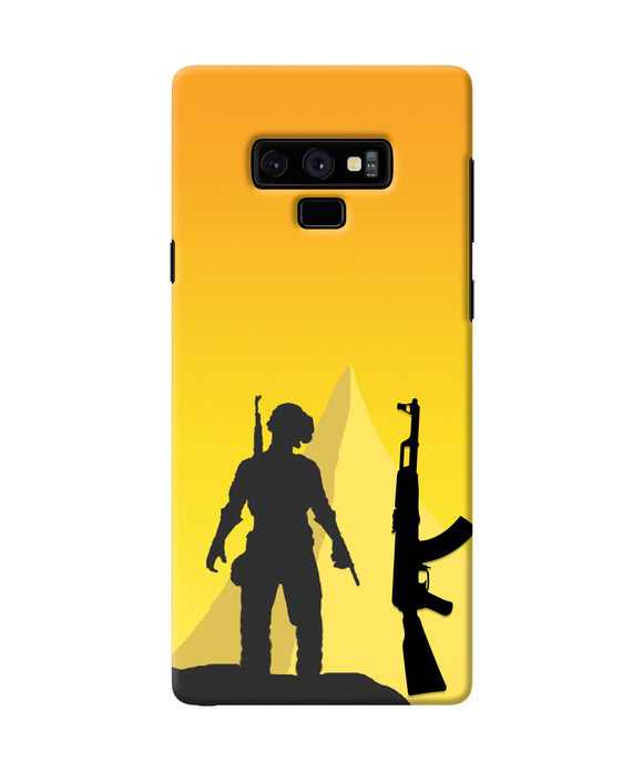 PUBG Silhouette Samsung Note 9 Real 4D Back Cover