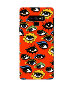 Abstract Eyes Pattern Samsung Note 9 Back Cover