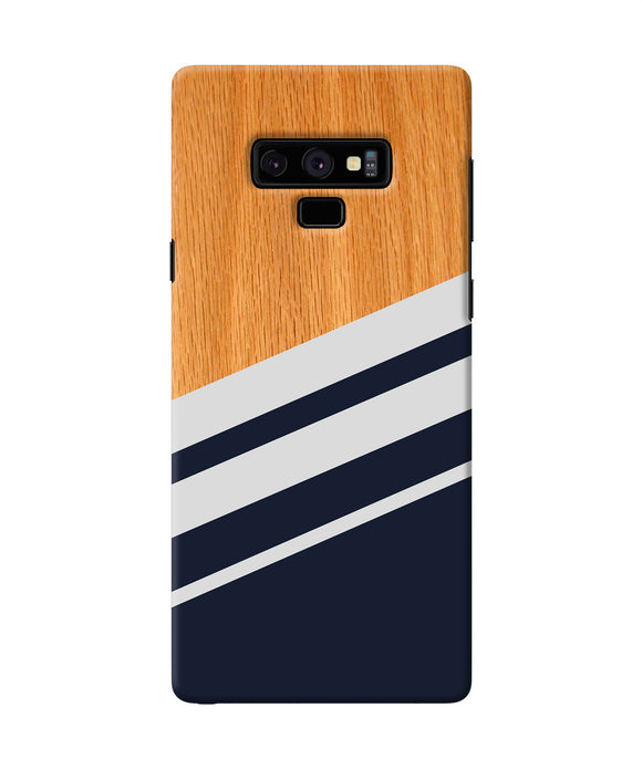 Black And White Wooden Samsung Note 9 Back Cover