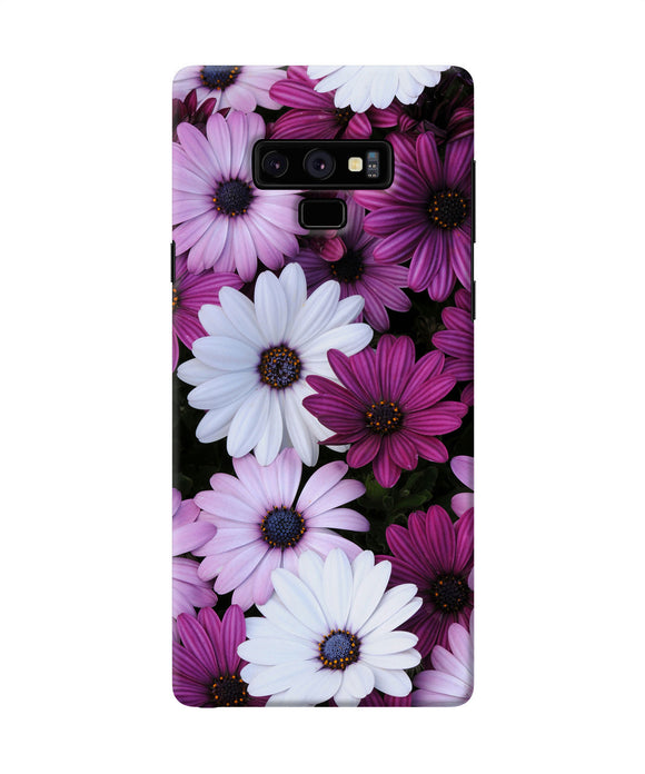 White Violet Flowers Samsung Note 9 Back Cover