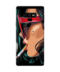 Smoking Girl Samsung Note 9 Back Cover