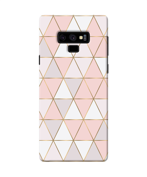 Abstract Pink Triangle Pattern Samsung Note 9 Back Cover