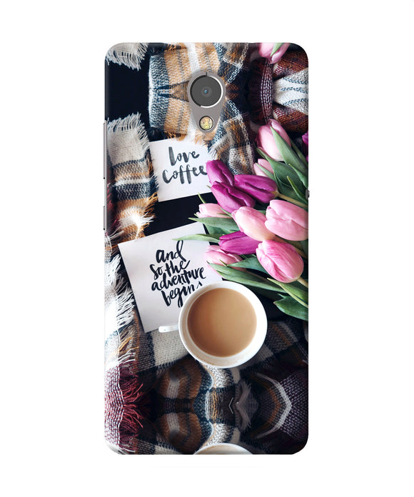 Love Coffee Quotes Lenovo P2 Back Cover
