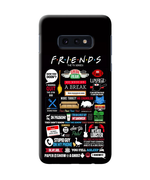 Friends Samsung S10e Back Cover