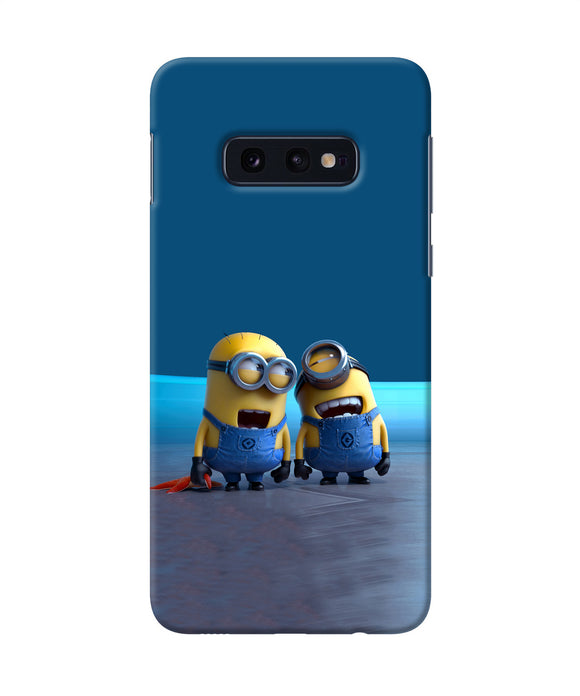 Minion Laughing Samsung S10e Back Cover